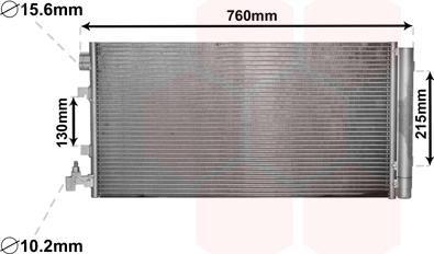 Van Wezel 43005449 - Condensateur, climatisation droxauto.com