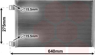 Van Wezel 43005444 - Condensateur, climatisation droxauto.com