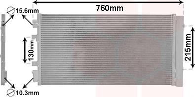 Van Wezel 43005483 - Condensateur, climatisation droxauto.com