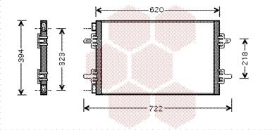 Van Wezel 43005294 - Condensateur, climatisation droxauto.com