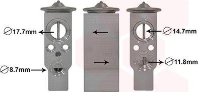 Van Wezel 43001332 - Détendeur, climatisation droxauto.com