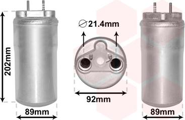 Van Wezel 4300D556 - Filtre déshydratant, climatisation droxauto.com