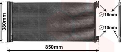 Van Wezel 43015702 - Condensateur, climatisation droxauto.com