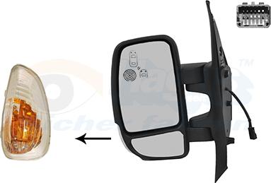 Van Wezel 4388827 - Rétroviseur extérieur droxauto.com