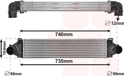 Van Wezel 59004190 - Intercooler, échangeur droxauto.com