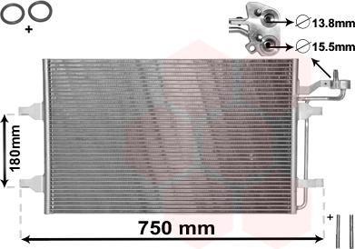 Van Wezel 59005149 - Condensateur, climatisation droxauto.com