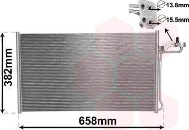 Van Wezel 59005150 - Condensateur, climatisation droxauto.com