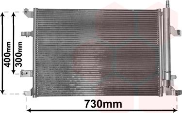 Van Wezel 59005138 - Condensateur, climatisation droxauto.com