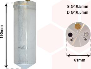 Van Wezel 5900D108 - Filtre déshydratant, climatisation droxauto.com