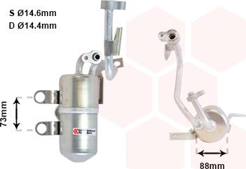 Van Wezel 5900D126 - Filtre déshydratant, climatisation droxauto.com