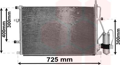 Van Wezel 59015107 - Condensateur, climatisation droxauto.com