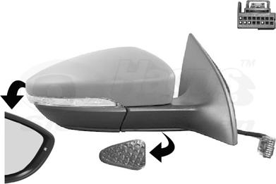 Van Wezel 5841818 - Rétroviseur extérieur droxauto.com