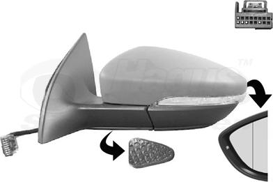 Van Wezel 5841817 - Rétroviseur extérieur droxauto.com