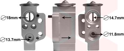 Van Wezel 58001243 - Détendeur, climatisation droxauto.com