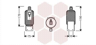 Van Wezel 5800D292 - Filtre déshydratant, climatisation droxauto.com