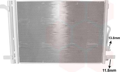 Van Wezel 58015712 - Condensateur, climatisation droxauto.com