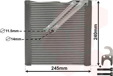 Van Wezel 5801V704 - Évaporateur climatisation droxauto.com