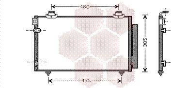 Van Wezel 53005481 - Condensateur, climatisation droxauto.com