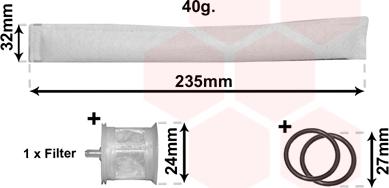 Van Wezel 5300D349 - Filtre déshydratant, climatisation droxauto.com