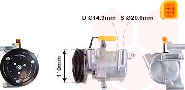Van Wezel 5300K734 - Compresseur, climatisation droxauto.com