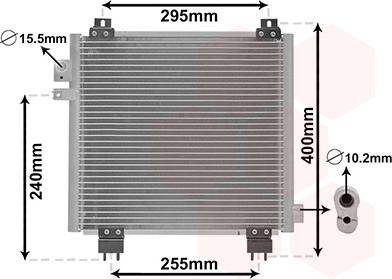 Van Wezel 52005144 - Condensateur, climatisation droxauto.com