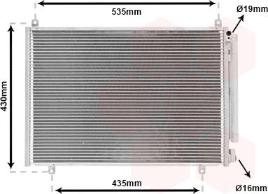 Van Wezel 52015703 - Condensateur, climatisation droxauto.com