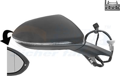 Van Wezel 5766806 - Rétroviseur extérieur droxauto.com