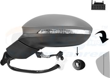 Van Wezel 5711815 - Rétroviseur extérieur droxauto.com