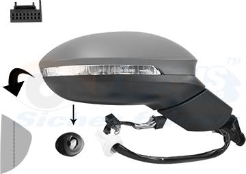 Van Wezel 5711816 - Rétroviseur extérieur droxauto.com