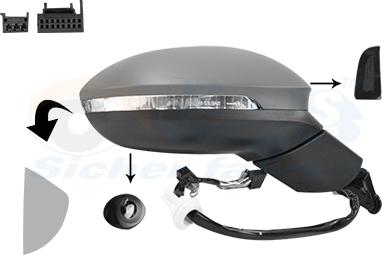Van Wezel 5711828 - Rétroviseur extérieur droxauto.com