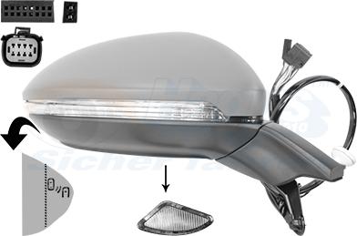 Van Wezel 5775828 - Rétroviseur extérieur droxauto.com