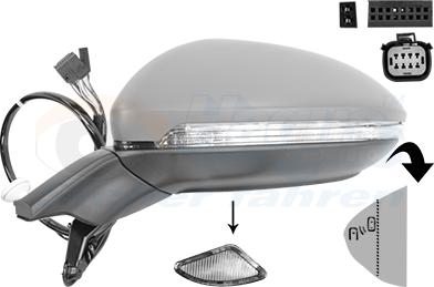 Van Wezel 5775827 - Rétroviseur extérieur droxauto.com