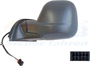 Van Wezel 0991805 - Rétroviseur extérieur droxauto.com