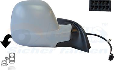 Van Wezel 0991828 - Rétroviseur extérieur droxauto.com