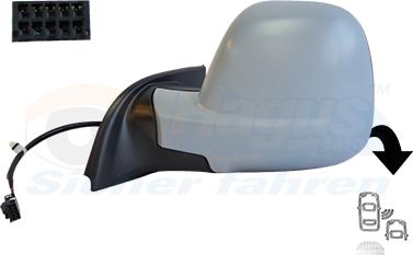 Van Wezel 0991827 - Rétroviseur extérieur droxauto.com