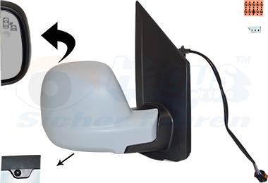 Van Wezel 0944828 - Rétroviseur extérieur droxauto.com