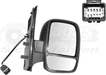 Van Wezel 0943808 - Rétroviseur extérieur droxauto.com