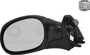 Van Wezel 0958807 - Rétroviseur extérieur droxauto.com