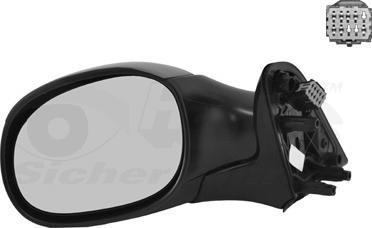 Van Wezel 0958827 - Rétroviseur extérieur droxauto.com
