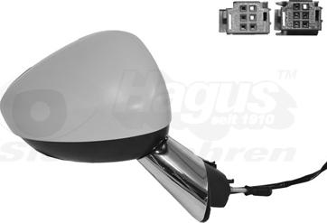 Van Wezel 0952818 - Rétroviseur extérieur droxauto.com