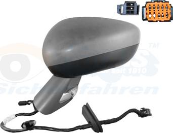 Van Wezel 0963827 - Rétroviseur extérieur droxauto.com