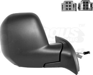 Van Wezel 0905808 - Rétroviseur extérieur droxauto.com