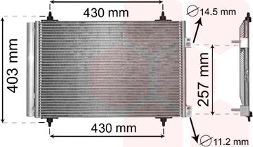 Van Wezel 09005231 - Condensateur, climatisation droxauto.com