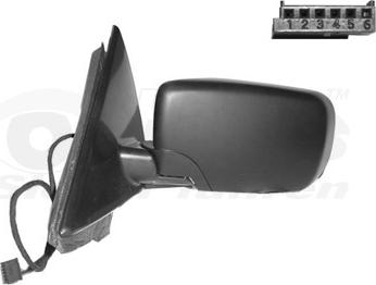 Van Wezel 0648807 - Rétroviseur extérieur droxauto.com