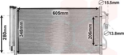 Van Wezel 06005434 - Condensateur, climatisation droxauto.com
