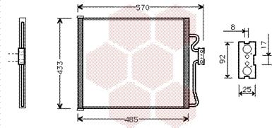 Van Wezel 06005185 - Condensateur, climatisation droxauto.com