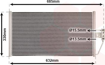 Van Wezel 06005254 - Condensateur, climatisation droxauto.com