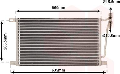 Van Wezel 06005215 - Condensateur, climatisation droxauto.com