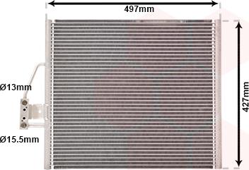 Van Wezel 06005213 - Condensateur, climatisation droxauto.com