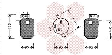 Van Wezel 0600D001 - Filtre déshydratant, climatisation droxauto.com